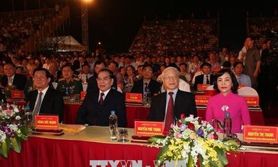 Tổng Bí thư Nguyễn Phú Trọng dự Lễ Kỷ niệm 1050 năm Nhà nước Đại Cồ Việt