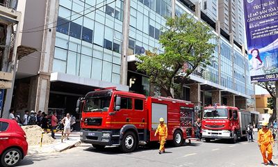 Chung cư cao cấp Fhome Đà Nẵng cháy, xe cứu hỏa khó tiếp cận