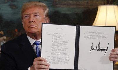 Tổng thống Trump tuyên bố rút Mỹ khỏi thỏa thuận hạt nhân Iran