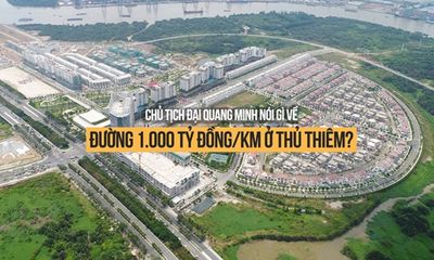 Chủ tịch Đại Quang Minh nói gì về đường 1.000 tỷ đồng/km ở Thủ Thiêm