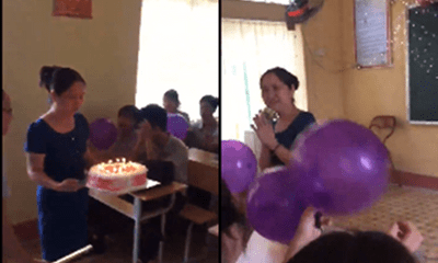 Học sinh hát nhạc chế 'Cô tuyệt vời nhất' tặng cô giáo trong ngày chia tay khiến dân mạng nghẹn lòng