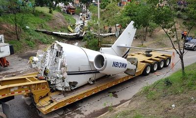 Hiện trường vụ máy bay Mỹ gãy đôi khi hạ cánh tại Honduras