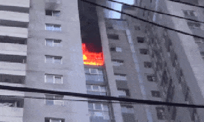 Cháy tầng 18 chung cư Fodacon ở Hà Nội, hàng trăm người hoảng hốt tháo chạy