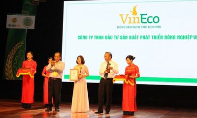 VinEco đạt danh hiệu Thương hiệu Vàng Nông nghiệp Việt Nam