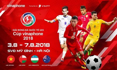 Vinaphone là nhà tài trợ chính cho Giải Bóng đá Quốc tế U23 – Cúp Vinaphone 2018