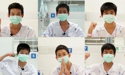 Video: 13 thành viên đội bóng Thái Lan cảm ơn cả thế giới