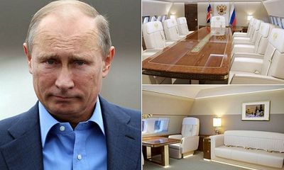 Cận cảnh nội thất sang trọng trong chuyên cơ mạ vàng của Tổng thống Putin