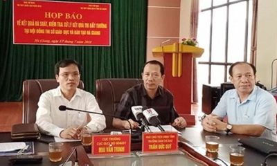 Vụ gian lận điểm thi tại Hà Giang: Phó trưởng phòng Khảo thí có thể bị khởi tố hình sự