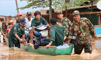 Hàng ngàn người dân Campuchia phải sơ tán vì nước lũ sau vụ vỡ đập thủy điện Lào