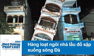 Video: Chết lặng trước cảnh 9 ngôi nhà đổ sập xuống sông Đà