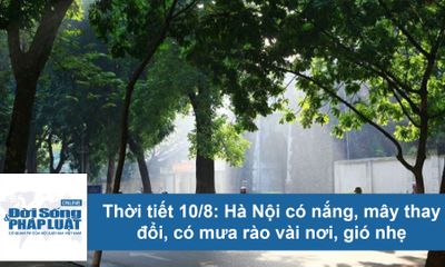 Dự báo thời tiết hôm nay 10/8: Hà Nội ngày oi nóng, nhiệt độ cao nhất 35 độ C