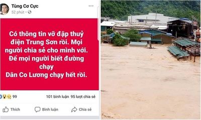 Thanh Hóa: Bác thông tin vỡ đập thủy điện Trung Sơn