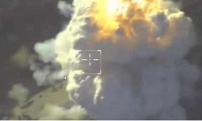 Video: Cận cảnh không quân Nga dội bom tiêu diệt phiến quân tại Idlib