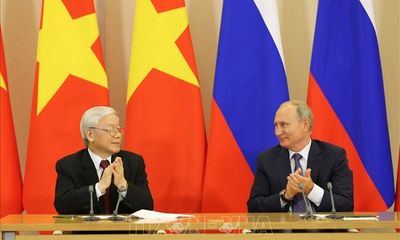 Tổng Bí thư Nguyễn Phú Trọng gửi Điện cảm ơn Tổng thống Vladimir Putin
