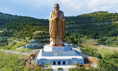Trung Quốc: Tượng Khổng Tử lớn nhất thế giới chuẩn bị được khánh thành