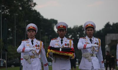 Lễ thượng cờ rủ Quốc tang Chủ tịch nước Trần Đại Quang tại Quảng trường Ba Đình