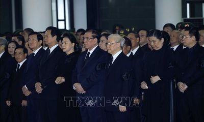 Những hình ảnh đầu tiên tại Lễ Truy điệu Chủ tịch nước Trần Đại Quang