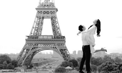 Lan Khuê chào tháng 10 với loạt ảnh cưới lãng mạn ở Paris