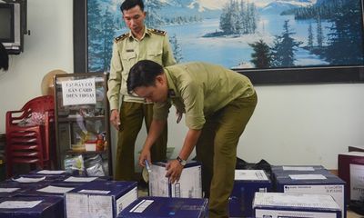 Đà Nẵng: Thu giữ xe container chở rượu ngoại không chứng từ, trị giá hơn 400 triệu