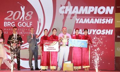 Bế mạc BRG Golf Hanoi Festival 2018: Du lịch Gôn Việt Nam tạo dấu ấn đậm nét với gôn thủ quốc tế