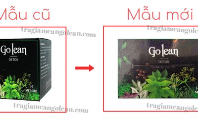 Bị làm giả sản phẩm, trà thảo mộc Golean Detox thay đổi bao bì từ hộp vuông sang hộp chữ nhật 