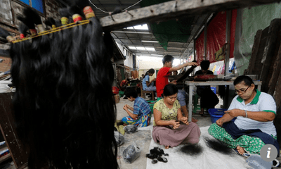 Ngành công nghiệp xuất khẩu tóc người bùng nổ ở Myanmar