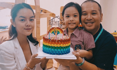 Phạm Quỳnh Anh - Quang Huy rạng rỡ hội ngộ trong sinh nhật con gái Bella