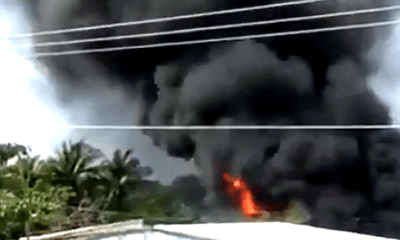 Cà Mau: Thợ hàn gây cháy lớn, người dân chạy tán loạn