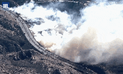 Video: Toàn cảnh thảm kịch cháy rừng ở California nhìn từ trên cao