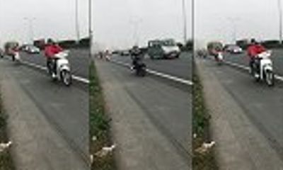 Video: Đoàn phượt thủ liều lĩnh phóng xe máy như bay trên cao tốc Pháp Vân- Cầu Giẽ