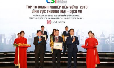 SeaBank nằm trong Top 10 doanh nghiệp bền vững Việt Nam