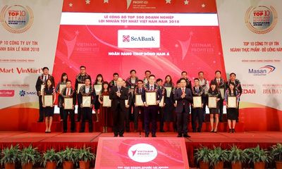 SeABank xếp hạng trong nhóm 90 doanh nghiệp tư nhân lợi nhuận tốt nhất Việt Nam