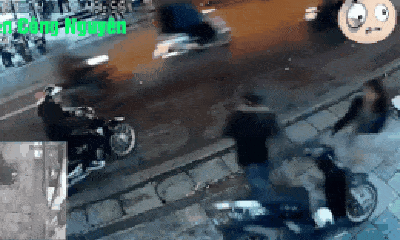 Video: Cướp xe máy đen đủi gặp đúng bà chị cao tay, tháo chạy tán loạn