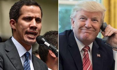 Tổng thống Trump điện đàm với thủ lĩnh tự phong Venezuela Juan Guaido