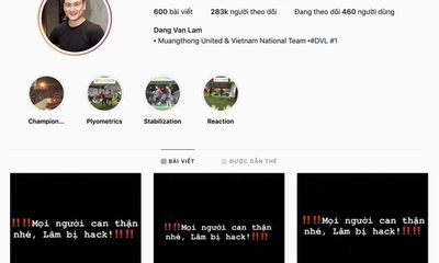 Facebook Đặng Văn Lâm bị hack ngay sau khi gia nhập Muangthong Utd