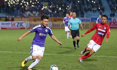 Quang Hải chơi mờ nhạt trong trận Hà Nội FC - Than Quảng Ninh
