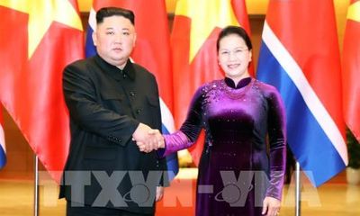 Chủ tịch Quốc hội Nguyễn Thị Kim Ngân hội kiến với Chủ tịch Triều Tiên Kim Jong-un