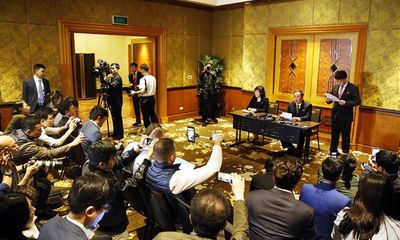 Video: Bộ trưởng Bộ Ngoại giao Triều Tiên chủ trì họp báo lúc nửa đêm tại Hà Nội