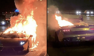  Siêu xe Lamborghini mạ vàng bốc cháy sau khi đi bảo dưỡng khiến chủ nhân “đứt ruột