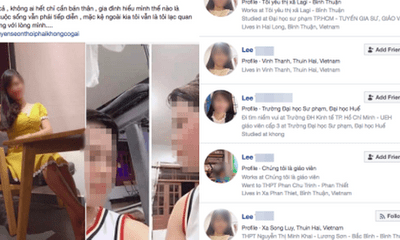 Liên tiếp xuất hiện Facebook giả mạo cô giáo bị tố vào nhà nghỉ với nam sinh lớp 10