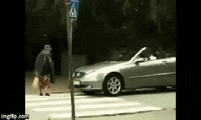 Video: Bóp còi liên hồi hối thúc cụ bà, tài xế bị 