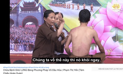 Bác sĩ lên tiếng về phương pháp chữa đau lưng bằng vỗ dầu hỏa của cô Yến chùa Ba Vàng