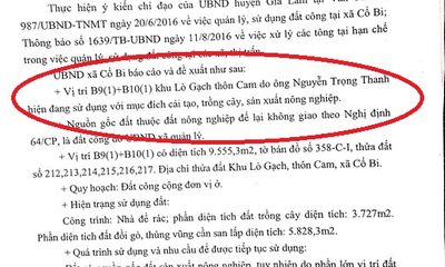 Hà Nội: Công an xã Cổ Bi, Gia Lâm bị 