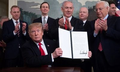 Ông Trump ký sắc lệnh công nhận cao nguyên Golan thuộc chủ quyền của Israel