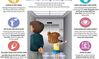 Kỹ năng giúp trẻ tránh bị xâm hại trong thang máy