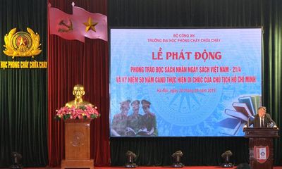 Trường đại học PCCC: Phát động phong trào đọc sách và tổ chức nói chuyện chuyên đề “Di chúc của Chủ tịch Hồ Chí Minh”
