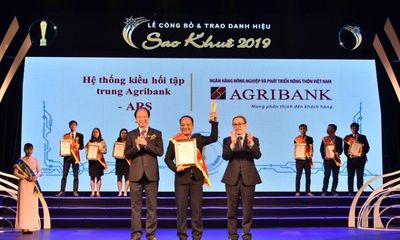 Agribank được vinh danh tại 2 hạng mục Giải thưởng Sao Khuê 2019 