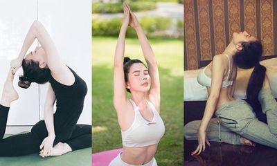 Loạt người đẹp Việt khoe đường cong nóng bỏng khi tập yoga