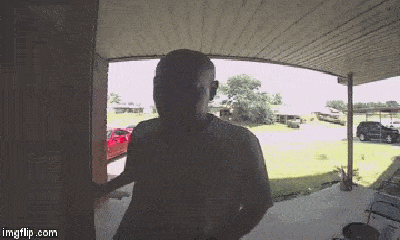 Video: Rắn từ trên cửa bất ngờ lao xuống cắn trúng mắt người đàn ông