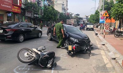 Quảng Ninh: Xe ô tô mất lái gây tai nạn liên hoàn khiến nhiều người hoảng hốt bỏ chạy